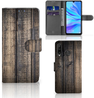 B2Ctelecom Flipcase Huawei P30 Lite Design Steigerhout