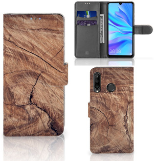 B2Ctelecom Flipcase Huawei P30 Lite Design Tree Trunk