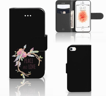 B2Ctelecom Flipcase iPhone 5S Boho Text