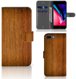 B2Ctelecom Flipcase iPhone 8 Plus | 7 Plus Donker Hout