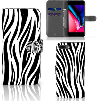 B2Ctelecom Flipcase iPhone 8 Plus | 7 Plus Zebra