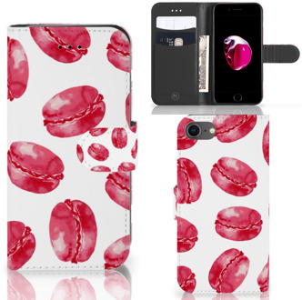 B2Ctelecom Flipcase iPhone SE (2020) | 7 | 8 Hoesje Design Pink Macarons