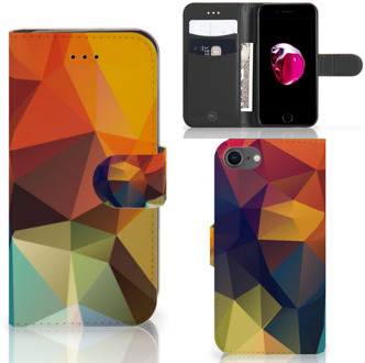 B2Ctelecom Flipcase iPhone SE (2020) | 7 | 8 Hoesje Design Polygon Color