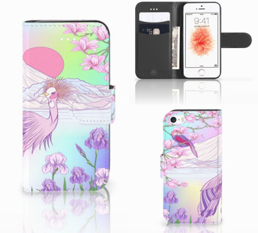 B2Ctelecom Flipcase iPhone SE Bird