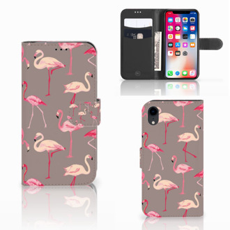 B2Ctelecom Flipcase iPhone XR Flamingo