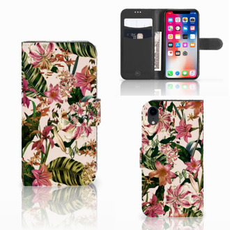 B2Ctelecom Flipcase iPhone XR Flowers