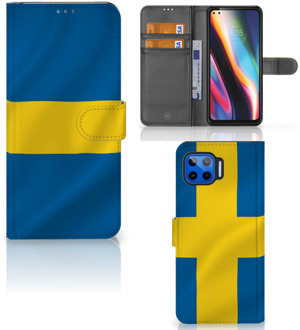 B2Ctelecom Flipcase Motorola Moto G 5G Plus Telefoon Hoesje Zweden