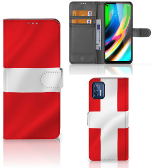 B2Ctelecom Flipcase Motorola Moto G9 Plus Telefoon Hoesje Denemarken