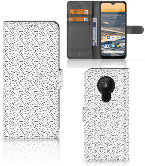 B2Ctelecom Flipcase Nokia 5.3 Telefoon Hoesje Stripes Dots