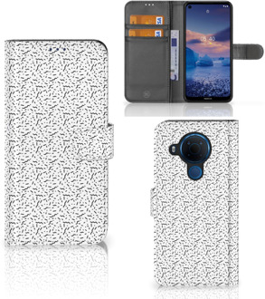 B2Ctelecom Flipcase Nokia 5.4 Telefoon Hoesje Stripes Dots