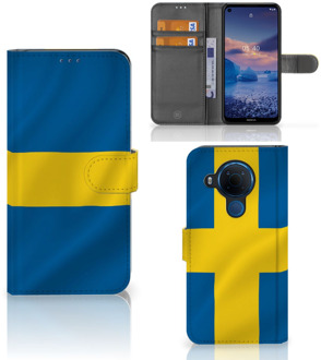 B2Ctelecom Flipcase Nokia 5.4 Telefoon Hoesje Zweden