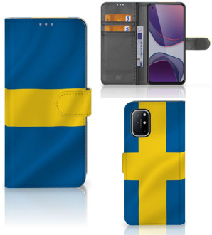 B2Ctelecom Flipcase OnePlus 8T Telefoon Hoesje Zweden