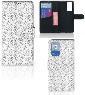 B2Ctelecom Flipcase OnePlus 9 Pro Telefoon Hoesje Stripes Dots