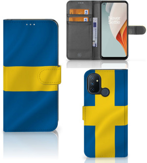 B2Ctelecom Flipcase OnePlus Nord N100 Telefoon Hoesje Zweden