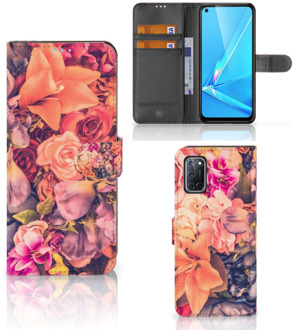 B2Ctelecom Flipcase OPPO A72 | OPPO A52 Telefoon Hoesje Cadeau voor Moeder Bosje Bloemen