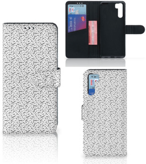 B2Ctelecom Flipcase OPPO A91 | Reno3 Telefoon Hoesje Stripes Dots