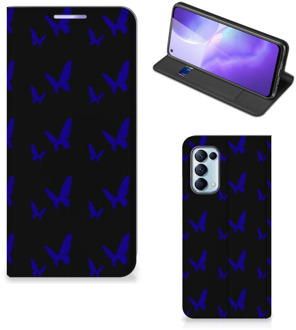 B2Ctelecom Flipcase OPPO Find X3 Lite Smart Cover Vlinder Patroon