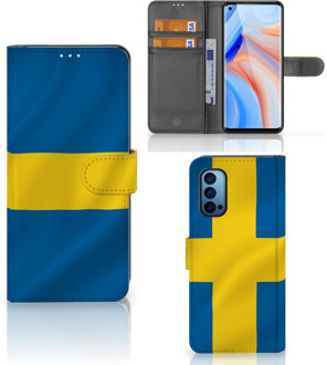 B2Ctelecom Flipcase OPPO Reno 4 Pro 5G Telefoon Hoesje Zweden