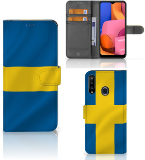 B2Ctelecom Flipcase Samsung Galaxy A20s Telefoon Hoesje Zweden