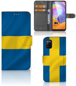 B2Ctelecom Flipcase Samsung Galaxy A31 Telefoon Hoesje Zweden