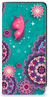 B2Ctelecom Flipcase Samsung Galaxy A41 Smart Cover Cirkels en Vlinders