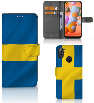 B2Ctelecom Flipcase Samsung Galaxy M11 | A11 Telefoon Hoesje Zweden