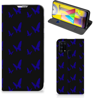 B2Ctelecom Flipcase Samsung Galaxy M31 Smart Cover Vlinder Patroon