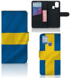 B2Ctelecom Flipcase Samsung Galaxy M31 Telefoon Hoesje Zweden