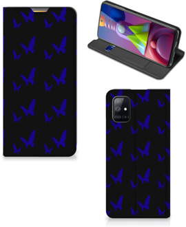 B2Ctelecom Flipcase Samsung Galaxy M51 Smart Cover Vlinder Patroon