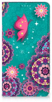 B2Ctelecom Flipcase Samsung Galaxy S20 FE Smart Cover Cirkels en Vlinders