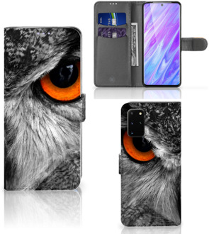 B2Ctelecom Flipcase Samsung Galaxy S20+ Telefoonhoesje met Pasjes Uil