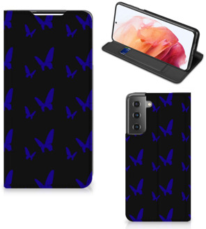 B2Ctelecom Flipcase Samsung Galaxy S21 Smart Cover Vlinder Patroon