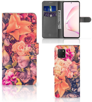 B2Ctelecom Flipcase Samsung Note 10 Lite Telefoon Hoesje Cadeau voor Moeder Bosje Bloemen