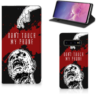 B2Ctelecom Flipcase Samsung S10 Design Zombie Blood