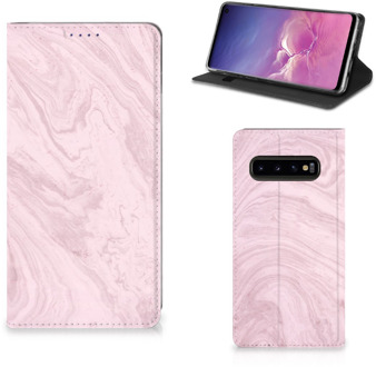 B2Ctelecom Flipcase Samsung S10 Marble Pink