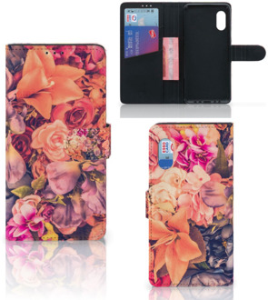 B2Ctelecom Flipcase Samsung Xcover Pro Telefoon Hoesje Cadeau voor Moeder Bosje Bloemen