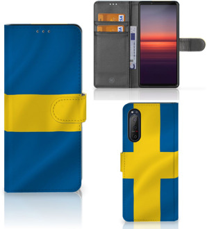 B2Ctelecom Flipcase Sony Xperia 5II Telefoon Hoesje Zweden