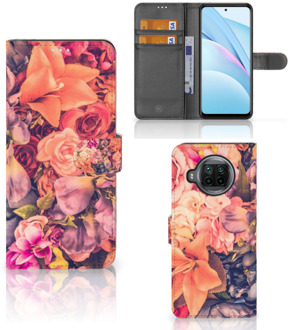 B2Ctelecom Flipcase Xiaomi Mi 10T Lite Telefoon Hoesje Cadeau voor Moeder Bosje Bloemen