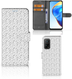 B2Ctelecom Flipcase Xiaomi Mi 10T Pro | Mi 10T Telefoon Hoesje Stripes Dots