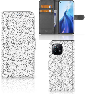 B2Ctelecom Flipcase Xiaomi Mi 11 Telefoon Hoesje Stripes Dots