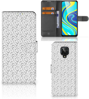 B2Ctelecom Flipcase Xiaomi Redmi Note 9 Pro | Note 9S Telefoon Hoesje Stripes Dots