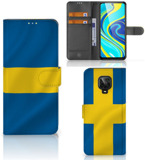 B2Ctelecom Flipcase Xiaomi Redmi Note 9 Pro | Note 9S Telefoon Hoesje Zweden