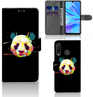 B2Ctelecom Flipcover Huawei P30 Lite Design Panda Color