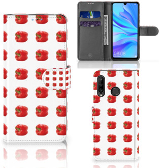 B2Ctelecom Flipcover Huawei P30 Lite Design Paprika Red