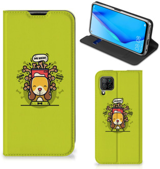 B2Ctelecom Flipcover Huawei P40 Lite Smartphone Hoesje Doggy Biscuit