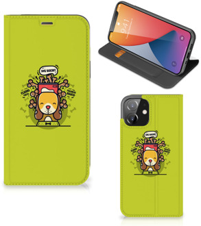 B2Ctelecom Flipcover iPhone 12 | iPhone 12 Pro Smartphone Hoesje Doggy Biscuit