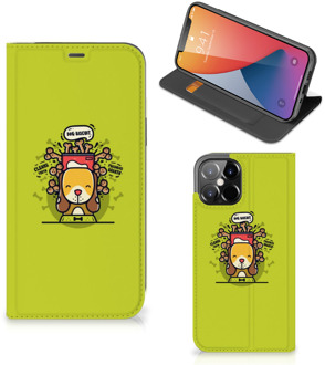 B2Ctelecom Flipcover iPhone 12 Pro Max Smartphone Hoesje Doggy Biscuit