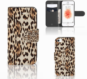 B2Ctelecom Flipcover iPhone 5 | 5S | SE  Leopard