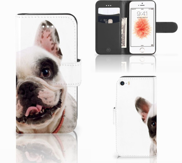 B2Ctelecom Flipcover iPhone SE Franse Bulldog