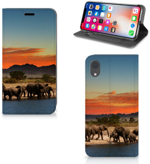 B2Ctelecom Flipcover iPhone Xr Design Olifanten